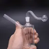 10mm Female Smoking Water Pope Shisha Bubbler Mini Pocket Glas Ölbrenner Bong Recyler Dab Rig Wax Oil Rig mit Glasölbrenner und Schalen