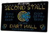 LX1162 vos noms deuxième stand Dart Hall Come Early Stay Late panneau lumineux double couleur gravure 3D