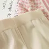 Frauen stricken Hahnentritt-Cardigan Langarm-Pullover Tops + weite Beinhosen Sets Elegante V-Ausschnitt Strickwaren Hosen 2-teilige Outfits 211116