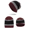 Neue trendige Männer Casual Stil Winter Outdoor Verdicken Beanie Skull Caps Patchwork Farbe Kampaniform Hüte
