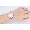 Lady Womens Watch Fine Moda Matka Pearl Biżuteria Godziny Bransoletka Ze Stali Nierdzewnej Bransoletka Rhinestone Girls Gift Królewskie Korony Box