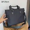 Black Nylon Laptop Briefzüge Herren Cross Body Umhängetaschen Designer Aktentasche Luxus Männer Kreuzkörper Griff große Kapazität Top