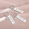 Keychains Drive Safe Handsome Initials Keychain I Love You Couples Car Key Chains Lettering A-Z Keyrings Husband Boyfriend Birthday Gift