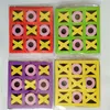 Kiddofun Mini Tahta Oyunları - Partiler İçin Renkli Çeşitli Paket, Doğum Günleri Sınıfları - XO/9 -kare Satranç XG0026