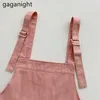 Women Retro Denim Skirt Summer Preppy Style Suspender s Overall Vest Jumpsuit Korean Sleeveless Braces 210601