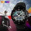SKMEI män sport klockor mode 2 gånger Chrono Quartz Watch Mens Vattentät Dual Time Display Armbandsur Relogio Masculino x0524