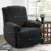 4 pieces Plush Velvet Recliner Sofa Cover for Living Room Relax Armchair Slipcover Reclining Chair Cover for Lazy Boy Sofa 211102