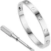 2021 nuovo arrivo braccialetto di qualità Stainls acciaio amore famoso braccialetto Bangl regalo di gioielli da donna Wholele Tennis braccialetto a vite6747994