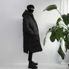 Kış Kore Edition erkek giyim hatta şapka uzun erkek sıcak tutmak pamuk-yastıklı giysi gevşek büyük boy kaşmir kalınlaşmış ceket 210819