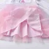 VIKITA Kinder Mädchen Tutu Kleid Kinder Kleidung Langarm Cartoon Meerjungfrau Prinzessin Kleid Kinder Geburtstag Party Kleid für Mädchen 210329