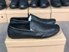 Hoge Kwaliteit Designer Mens Jurk Schoenen Luxe Loafers Rijden Echt leer Italiaans slip op zwarte casual schoen ademend met doos 028