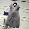 Kvinnors västar Kvinnor Winter Women Faux Fur Coat 2022 Fashion Casual Warm Slim Sleeveless Outerwear PS Size Vest4311479