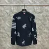 Män Sweatshirt Kvinnor Hoodies Amerikansk Stripe Dekoration Vinter Mode Casual Bomull Vit Animal Mönster Långärmad Skateboardskjorta Skriv ut