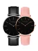 2pcs/ set Japan Movement Leather Strap Casual Fashion Women Top Brand Luxury Waterproof For Couple Watches relogio feminino
