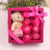 Decoratieve bloemen kransen 8-roses beren poppen zeep bloemen geschenkdoos Valentijnsdag kerstkist romantische decoratie geschenken voor vriendin