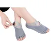 Calzini sportivi Casual Resistenti all'usura Balletto Danza Fitness Solido cinturino incrociato Ragazze Donne Yoga Pilates Toeless Professionale antiscivolo