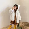 Ragazze dei ragazzi Cappotto di lana spessa invernale carino Bambini Parka imbottito di cotone Giacca imbottita di moda per bambini 210615