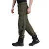 Millitär stil män byxor armé kläder taktisk camo byxor manlig multi pocket dragkedja lastbyxor amerikanska kamouflage jogger 210518