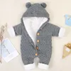 Baby knit rompers tecknad björn stickade höst födda pojkar jumpsuits kläder vinter långärmad toddler tröja barn totalt 211011
