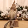 2021 Nieuwe kerst ornament gebreide pluche gnome pop kerst bomen muur opknoping hanger vakantie decor gift boom decoraties
