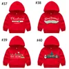 Jesień Boże Narodzenie Dzieci Bluzy Santa Claus Print Bluzy Sweter Cute Casual Dzieci Pullover Jacket M3841