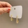 2021 neue trendige Sicherheitsnadel Gold Ohrstecker Ohrstecker Charm Lady Strass Glitzer geometrische Ohrringe Schmuck ungewöhnliches Temperament kleine Geschenke für Frauen Mädchen AFSHOR