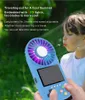 Fan Handheld Game Console Can Store 500 Classic Games With LED Lights Desktop Stand Third Gear Wind Retro Portable Players