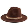 Fedoras – chapeau en feutre pour hommes et femmes, casquette Panama, Jazz, automne, hiver, 2021