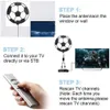 HDTV Antena 36DBI Film Small With Signal Amplifier Home 1080p 4K Indoor TV Adhesive Accessories Football Shape Multi-directional Antennas