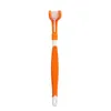 Cinq couleurs chien toilettage outil de brosse à dents pour animaux de compagnie à trois côtés pour éliminer la mauvaise haleine tartre soins dentaires chiens chats nettoyer la bouche brosse XG0056