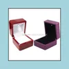 Verpakking Jewelry2Pcs Ring Box 1Pcs Led Verlichte Gift Bruiloft Verloving Paarse Ringen Display Opslag Zachte Veet Lade Case Jewelry228S