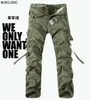 military uniform pants men Multi-pocket washed overalls men loose cotton pants men military cargo pants for men,large size 28-42 Y0927