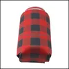 Other Kitchen Tools Kitchen, Dining Bar Home & Gardenred Buffalo Check Cooler Bag Wholesale Blanks Neoprene Black Red Plaid Can Ers Wedding