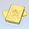 24K guldpläterad bullion Beauty Bar USA 1 Troy ounce guldklädd buffelbar