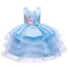 Baby Girls Dress Embroider Cake Layered Elegant Princess Dress Kids Dresses for Girls Carnival Party Ball Gown Barnkläder Q0716