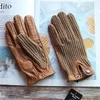 goatskin leather gloves