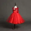 Vestido de niña con flores de lentejuelas a la moda, fiesta de cumpleaños, boda, princesa, ropa para niñas pequeñas, vestidos para niños, niñas