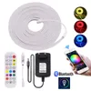 Strips RGB Neon Light 12V LED Strip 3535 Ribbon Sign 5X11MM Outdoor Waterproof Bluetooth Rope Diode Tape 108Leds/m Stripe