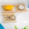 Natural Wood Soap Dish Bathroom Accessories Home Storage Organizer Bath Shower Plate Durable Portable SoapTray Holder WLL576