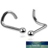 10pcs/20pcs/50pcs G23 Titan Nase Nase Stolzen Piercing Ohrring Anodized Nasenloch Piercings 18G 20G Nasenringe