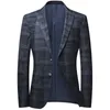 Mäns kostymjackor Slim Fit Spring Autumn Business Leisure Blazer Fashion