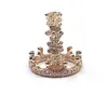 Designer de jóias 925 prata anel de casamento talão caber p rosa ouro margarida entrelaçada coroa anel recorte diamantes cúbicos europeu st1839440
