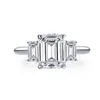 Banda promessa anel 925 prata esterlina sona diamante noivado anéis de casamento para mulheres dedo festa jóias presente 211217