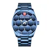 Kademan Brand High Definition Luminous Mens Watch Quartz Calendar Watches Leisure Простая футбольная текстура нержавеющая сталь.