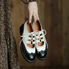 cuir brogues femmes