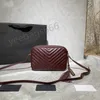 أعلى جودة جلد طبيعي لو كاميرا صغيرة حقيبة الكتف المرأة الرجال حمل حقائب crossbody الفاخرة مصمم mylon الأزياء التسوق محفظة القضية