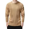 Varsanol Brand Sweater Men Casual O-Neck Pull Homme Cotton Warm Knitwear Sweaters Pullover Men Jersey Hombre Full Clothing 210601