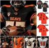 Maglie universitarie Oregon State Beavers 6 Jake Luton 8 Trevon Bradford 12 Jack Colletto 17 Isaiah Hodgins Calcio personalizzato cucito5792624