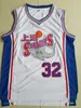 Män Moive Shanghai Sharks 32 Jimmer Fredette Jersey Basketboll University College Team Färg Vit Stitched Andningsbar Ren Bomull Sport Godkvalitet Till Salu