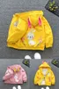 Autumn Waterproof Coat For Girl Baby Trench Kids Girls Jacket Infant Boys Child Fashion Clothes Hooded Outerwear 1-6 Y 211204